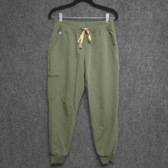 Figs Pants - Figs Zamora Jogger Scrub Pants Women's Small Green PO 5315 Medical Nurse Therapy